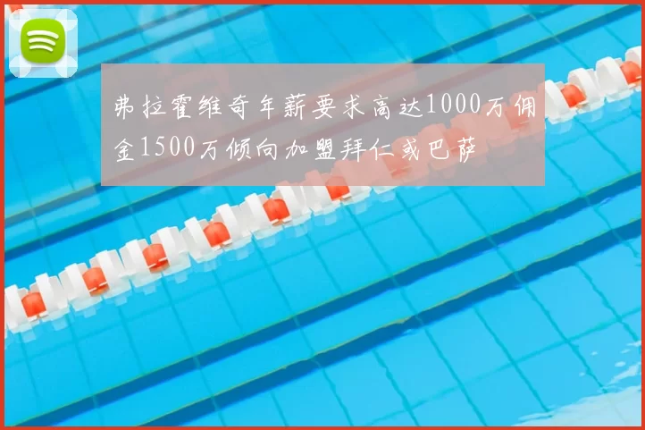 弗拉霍维奇年薪要求高达1000万佣金1500万倾向加盟拜仁或巴萨