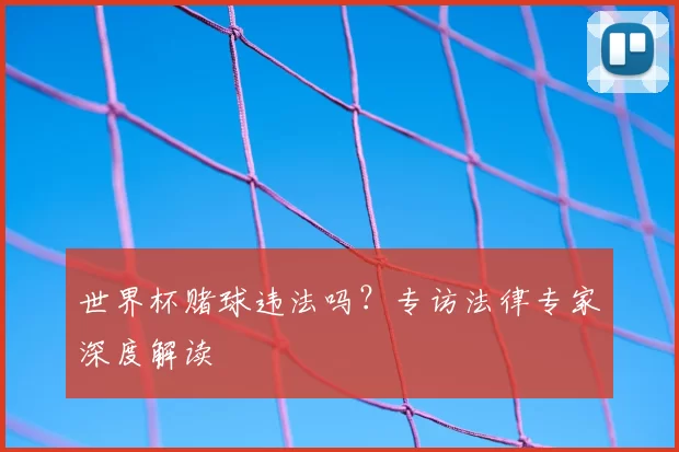 世界杯赌球违法吗?专访法律专家深度解读